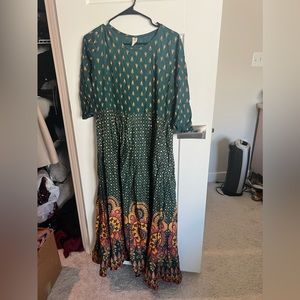 Pakistani lawn frock maxi in size L